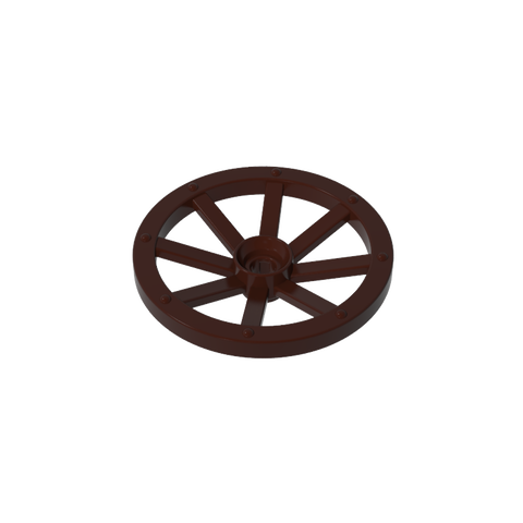 Gobricks,Wheel Wagon Large (33mm D.), Round Hole For Wheel Holder Pin,4489a