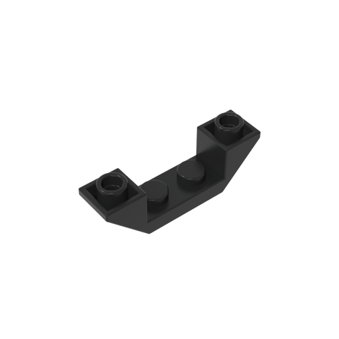 Gobricks,Slope Inverted 45° 4 x 1 Double with 1 x 2 Cutout,32802