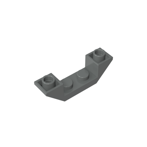 Gobricks,Slope Inverted 45° 4 x 1 Double with 1 x 2 Cutout,32802