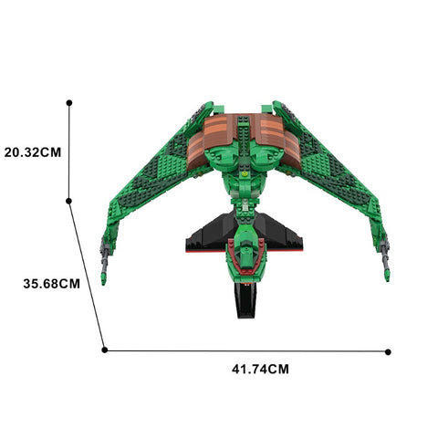 (Gobricks version) 1069pcs MOC-146562 Star Trek Klingon Bird of Prey