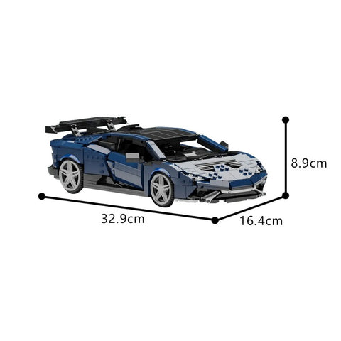 (Gobricks version) 1237pcs MOC-197774 Lamborghini Huracan STO