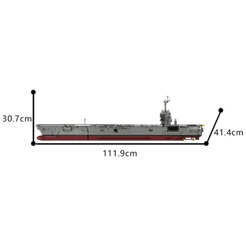 (Gobricks version) 5971pcs MOC-192566 CVN-78 Gerald R. Ford | Aircraft Carrier - 1:300 Scale