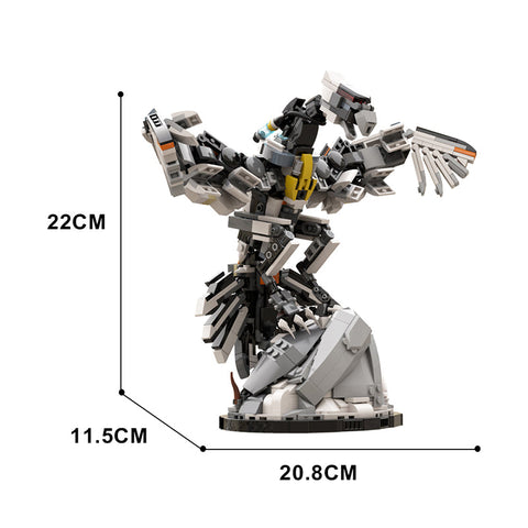 (Gobricks version) 950pcs MOC-117996 Horizon Zero Dawn Stormbird with Stand