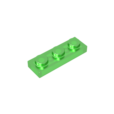 Gobricks,Plate 1 x 3,3623