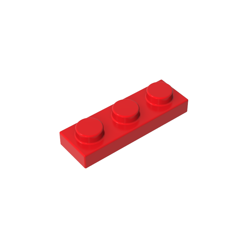 Gobricks,Plate 1 x 3,3623