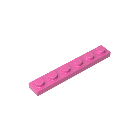 Gobricks,Plate 1 x 6,3666