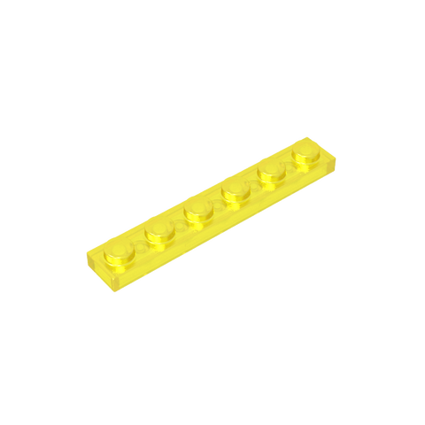 Gobricks,Plate 1 x 6,3666