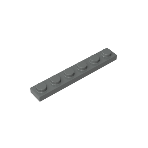 Gobricks,Plate 1 x 6,3666