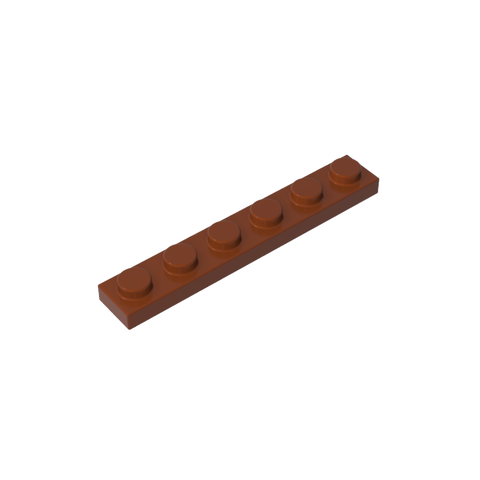 Gobricks,Plate 1 x 6,3666