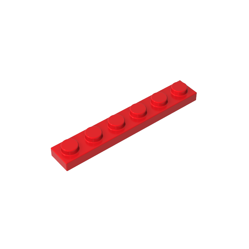 Gobricks,Plate 1 x 6,3666