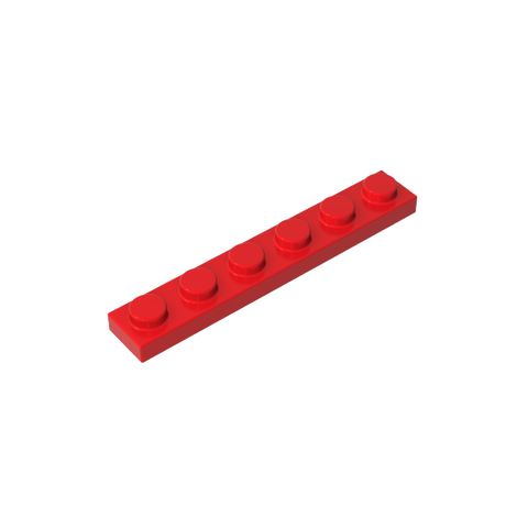 Gobricks,Plate 1 x 6,3666