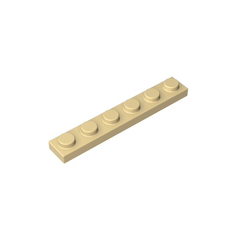 Gobricks,Plate 1 x 6,3666