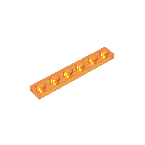 Gobricks,Plate 1 x 6,3666