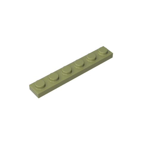 Gobricks,Plate 1 x 6,3666