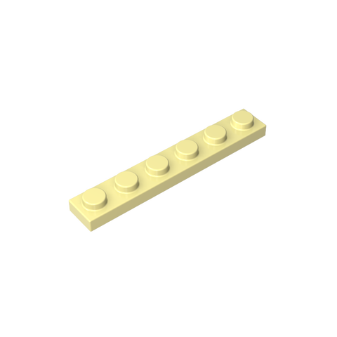 Gobricks,Plate 1 x 6,3666