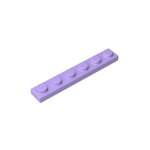 Gobricks,Plate 1 x 6,3666