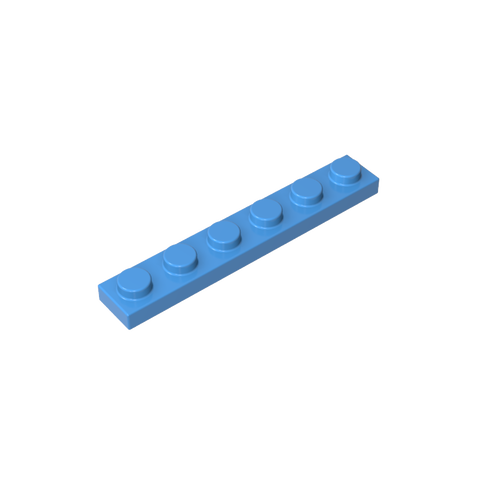 Gobricks,Plate 1 x 6,3666