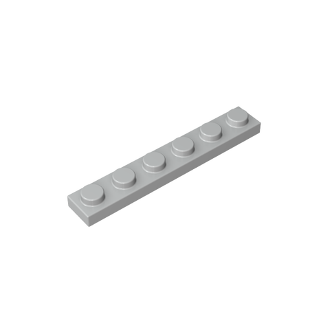 Gobricks,Plate 1 x 6,3666