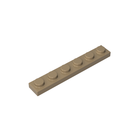 Gobricks,Plate 1 x 6,3666