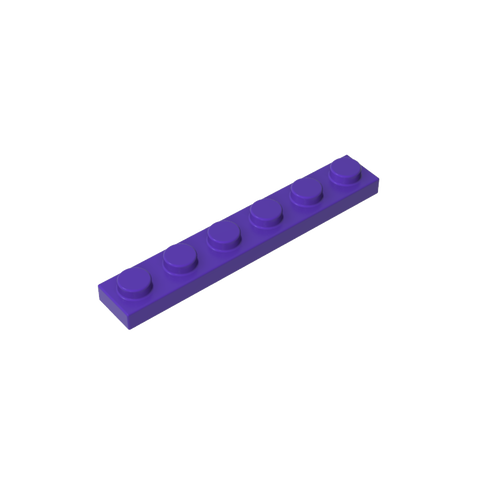 Gobricks,Plate 1 x 6,3666