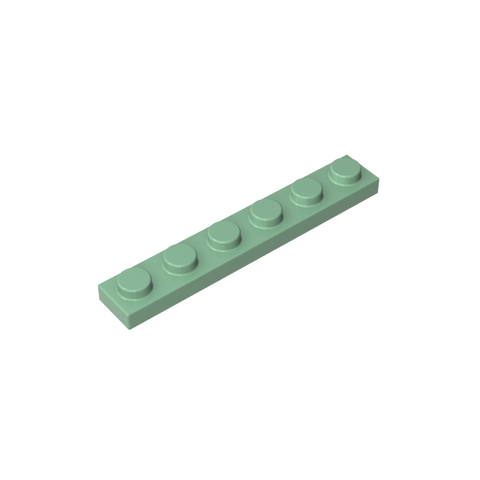 Gobricks,Plate 1 x 6,3666