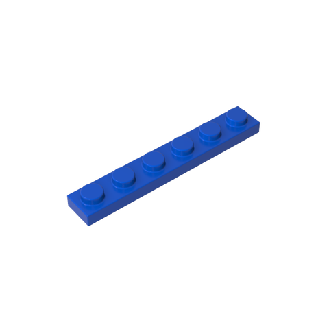 Gobricks,Plate 1 x 6,3666
