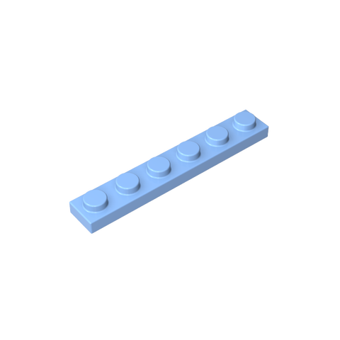 Gobricks,Plate 1 x 6,3666