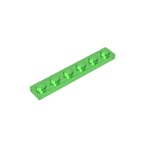 Gobricks,Plate 1 x 6,3666