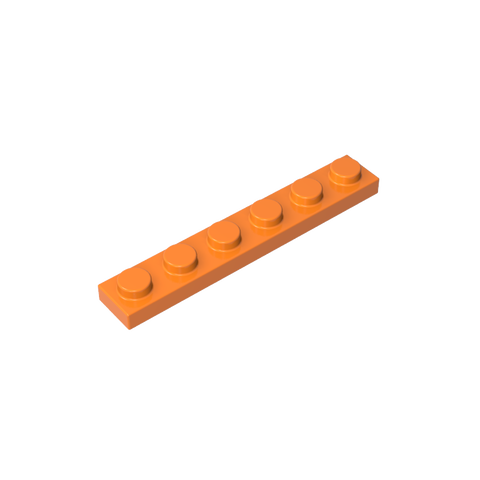 Gobricks,Plate 1 x 6,3666