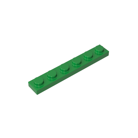 Gobricks,Plate 1 x 6,3666