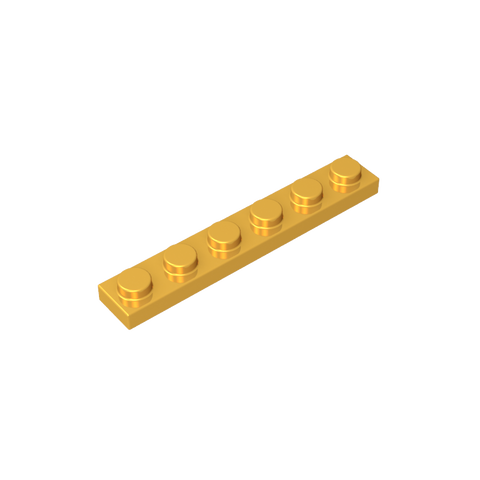 Gobricks,Plate 1 x 6,3666