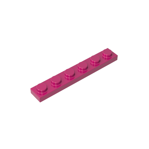 Gobricks,Plate 1 x 6,3666