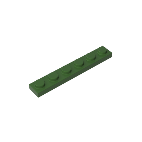 Gobricks,Plate 1 x 6,3666