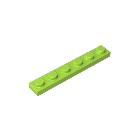 Gobricks,Plate 1 x 6,3666