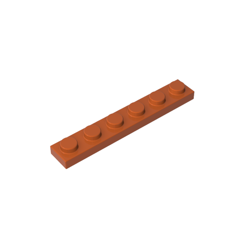 Gobricks,Plate 1 x 6,3666