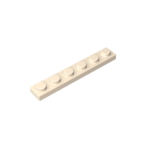 Gobricks,Plate 1 x 6,3666