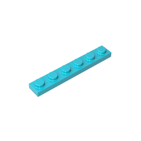 Gobricks,Plate 1 x 6,3666