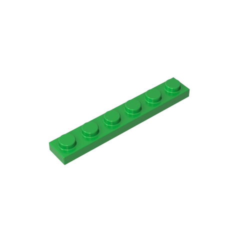 Gobricks,Plate 1 x 6,3666