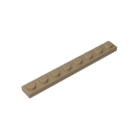 Gobricks,Plate 1 x 8,3460