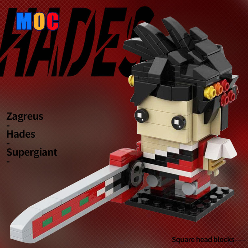 (Gobricks version) 230pcs MOC-135685 Zagreus - Hades - Supergiant Games