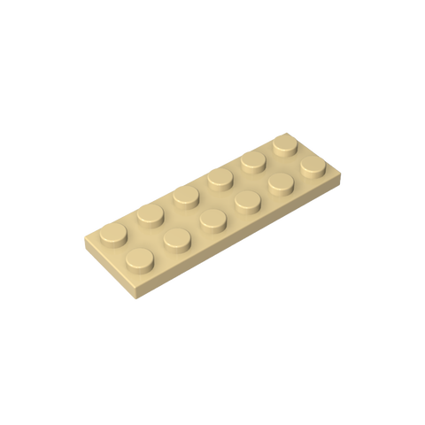 Gobricks,Plate 2 x 6,3795