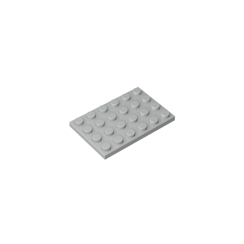 Gobricks,Plate 4 x 6,3032