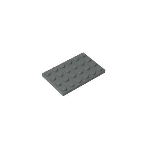 Gobricks,Plate 4 x 6,3032