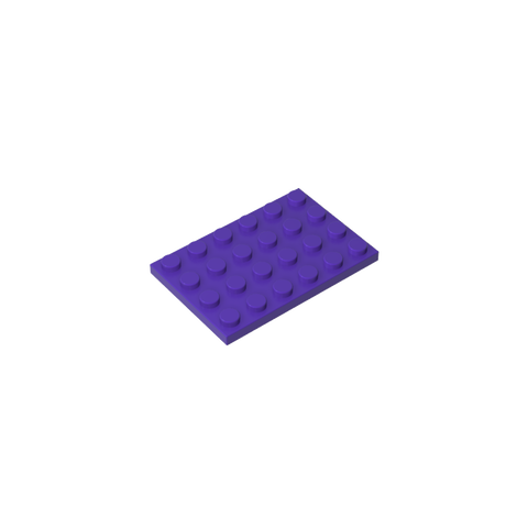 Gobricks,Plate 4 x 6,3032