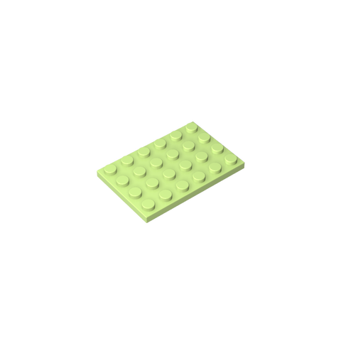 Gobricks,Plate 4 x 6,3032