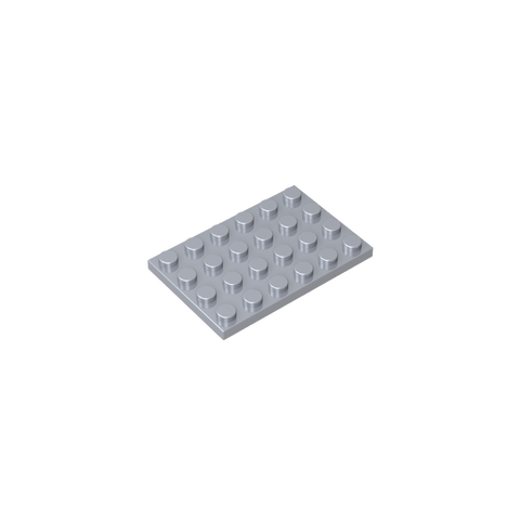Gobricks,Plate 4 x 6,3032