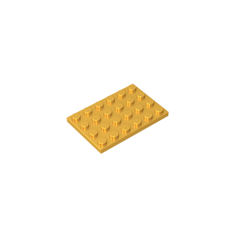 Gobricks,Plate 4 x 6,3032
