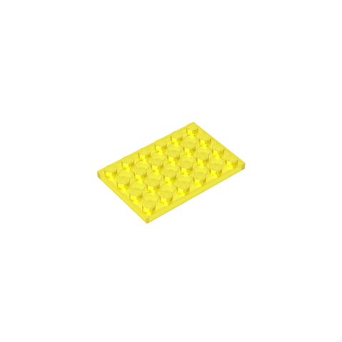 Gobricks,Plate 4 x 6,3032