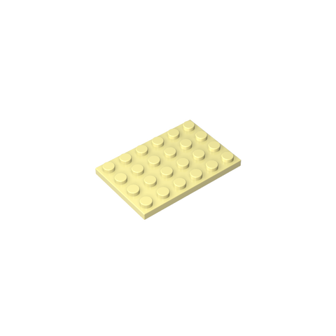Gobricks,Plate 4 x 6,3032