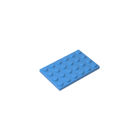 Gobricks,Plate 4 x 6,3032